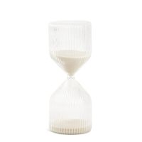 Ampulheta de Vidro 30 Minutos Bege – Mart