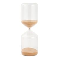 Ampulheta de Vidro 60 Minutos Bege – Mart