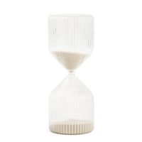 Ampulheta de Vidro 60 Minutos Bege Mart