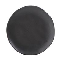 Conjunto com 6 Pratos de Sobremesa Orgânico Preto Matte Porto Brasil