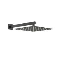 Ducha Chuveiro A Gás Parede Flvx Hidro Inox Black 30cm Ducha Chuveiro A Gás Parede Flvx Hidro Inox Black 30cm