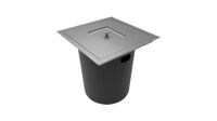 Lixeira de Embutir Debacco Aço Inox Escovado 5L