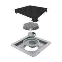 Ralo 15x15 Ralo Linear Elleve Quadrado Inox Preto Fosco Ralo 15x15 Ralo Linear Elleve Quadrado Inox Preto Fosco