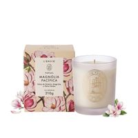 Vela Aromática Perfumada Lenvie Magnólia Pacífica 210g