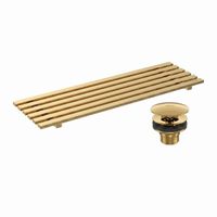 Kit Grelha + Válvula e Conector para Cuba Deca Dourado