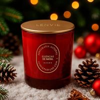 Vela Aromática Perfumada Lata Lenvie Maçã Vermelha e Canela 110g Vela Aromática Perfumada Lata Lenvie Maçã Vermelha e Canela 110g
