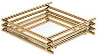 Bandeja Wire Golden Espelho 15x25cm Hara
