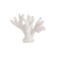 Escultura Polirresina Coral Branco - Mart