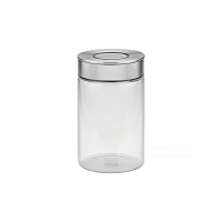 Pote De Vidro Purezza Com Tampa Inox 1l
