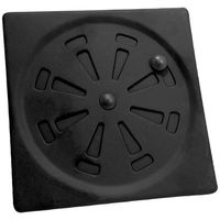 Ralo/Grelha Abre/Fecha Black Matte 15x15cm Flvx Hidro