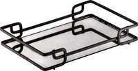 Bandeja Luana Black Matte 20x30cm Hara