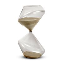 Ampulheta de Vidro 60 Minutos Cinza – Mart