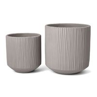 Cachepot Cimento Grande Cinza Mart