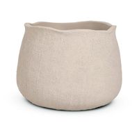 Cachepot Cimento Bege - Mart