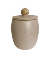 Pote Decorativo em Cerâmica Médio Bege - Mart Pote Decorativo em Cerâmica Médio Bege - Mart