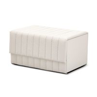 Caixa Organizadora MDF com Revestimento PU Branco Mart