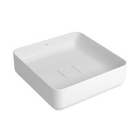 Cuba Banheiro Lavabo Apoio Deca Slim Quadrada 40cm Branca