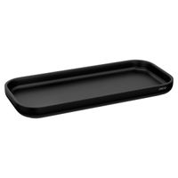 Bandeja Deca Senses Quadrada Borda Arredondada Preto Fosco