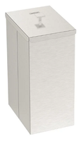 Lixeira Tramontina Luz Slim Em Aço Inox Com Acabamento Scotch Brite E Revestimento Gold 5,5 L