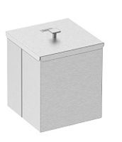 Lixeira Tramontina Luz Em Inox Com Acabamento Scotch Brite E Revestimento Fosco Black Matte A Base De Verniz Com 4,5 L