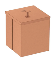 Lixeira Tramontina Luz Em Inox Com Acabamento Scotch Brite E Revestimento Rose A Base De Verniz Com 4,5 L