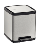 Lixeira Octos Inox Com Balde Removível E Pedal 10l