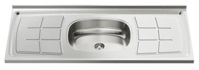 PIA INOX 1,00 AÇO 430 CUBA N4-110 C/ESC, GHELPLUS