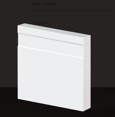 ALIZAR PARA PORTA 2,25M / 7CM 41007, BRANCO, FRISADO, ARQUITECH