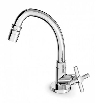 TORNEIRA DE COZINHA DE MESA BICA MÓVEL COM AREJADOR ARTICULADO LIFE, CELITE