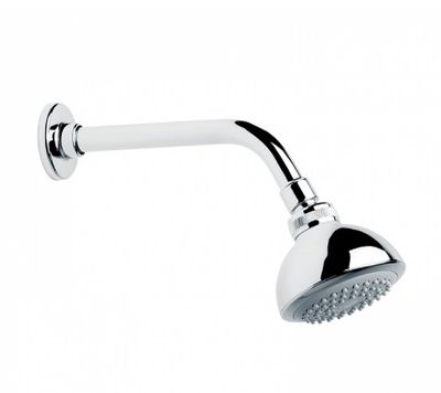CHUVEIRO 90 MM COM BRAÇO DE PAREDE VOLGA, CELITE