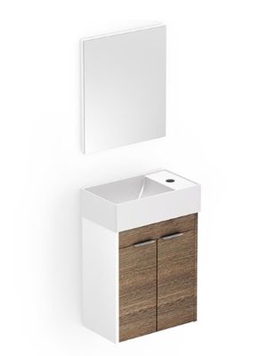 KIT SAVEIRO GAB 2 PTA 40X22 BR/WE + ESPELHO, CELITE
