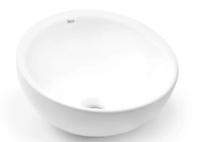 CUBA DE APOIO 380 DIÂMETRO BOL BRANCO MATTE, ROCA