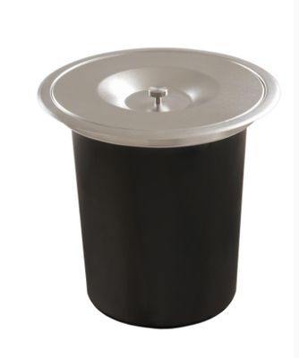 LIXEIRA MULTIUSO REDONDA DE EMBUTIR TAMPA INOX 5L, GHELPLUS