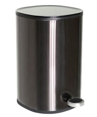 LIXEIRA MULTIUSO REDONDA COM PEDAL PRETA 5L, GHELPLUS