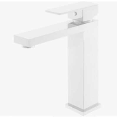 TORNEIRA LAVATORIO BRANCO MATTE, KROMMA