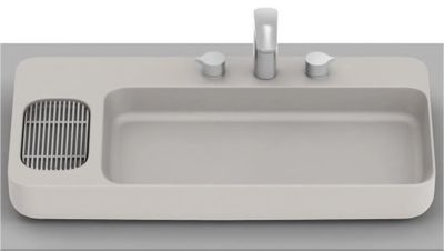 CUBA DE APOIO 800X420 VÁLVULA 7/8  INFINITY, BEIGE, ROCA
