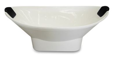 BANHEIRA GORIZIA 1,95X1,00X0,79, ACETINADO BRANCO S/HIDRO, MONDIALLE