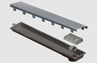 RALO LINEAR VERSATILE TAMPA INOX 75CM, ELLEVE