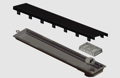 RALO LINEAR VERSATILE TAMPA BLACK MATTE 50CM, ELLEVE