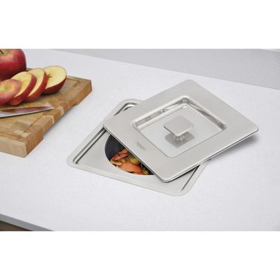 LIXEIRA EMBUTIDA CLEAN SQUARE 5L, TRAMONTINA