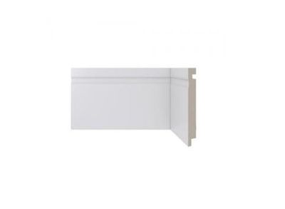 RODAPE 480 BRANCO 2,40M, 15CM FRISADO, POLIESTIRENO, SANTA LUZIA