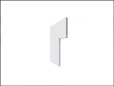 ALIZARES 454 / GUARNICAO BRANCO 2,40M, 10CM LISO, SANTA LUZIA