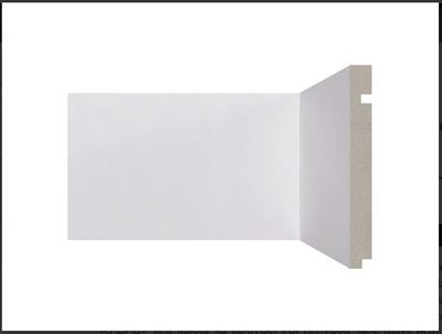 ALIZARES 496 / RODAPE BRANCO 2,40M, 15CM LISO, SANTA LUZIA