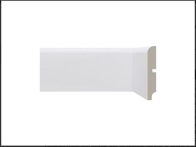 ALIZARES 550 / RODAPE BRANCO 2,40M, 10CM LISO, SANTA LUZIA