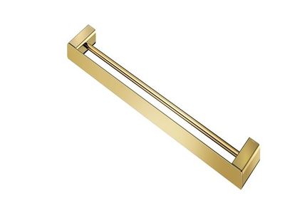 PORTA TOALHA BASE DUPLO FLAT, OURO, POLIDO, DOCOL