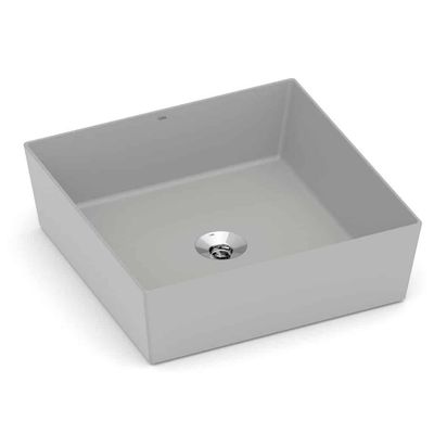 CUBA DE APOIO QUAD 38X38 S/MESA DESIGN D2 STONE, CELITE
