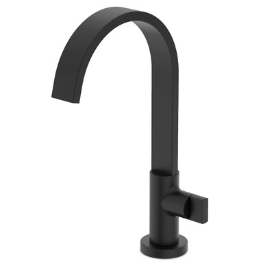 TORNEIRA LAVATORIO MESA BA FLOW PRETO MATTE, CELITE