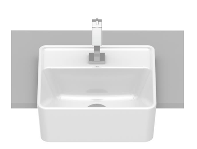CUBA ROCA SEMI-ENCAIXE QUADRADO 360X340 OPTICA CQ36 BRANCO
