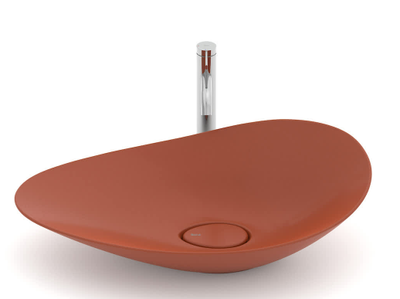 CUBA ROCA DE APOIO OVAL 625X385 OHTAKE TERRACOTA