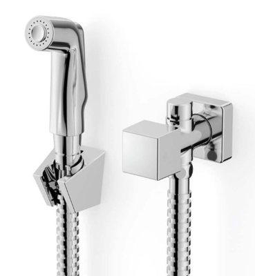 DUCHA HIGIENICA COM DERIVAÇÃO SINGLES ONE SQUARE CROMADO, ROCA
